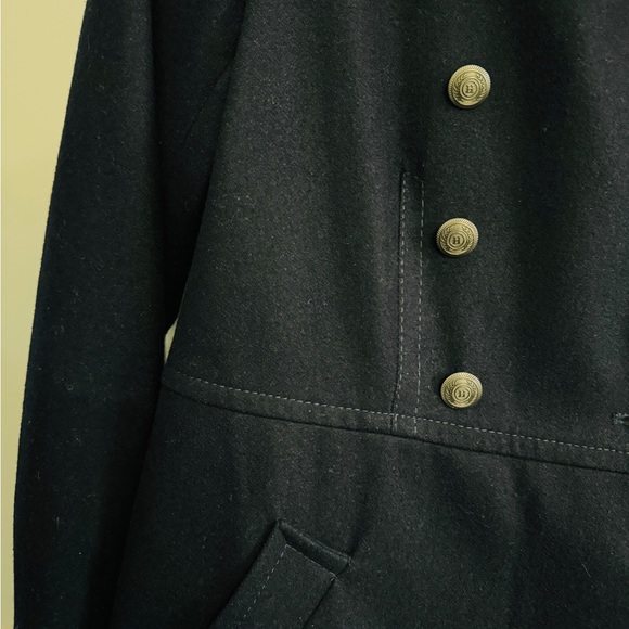 Tommy Double Button Wool Coat - Navy XS - Picture 9 of 11